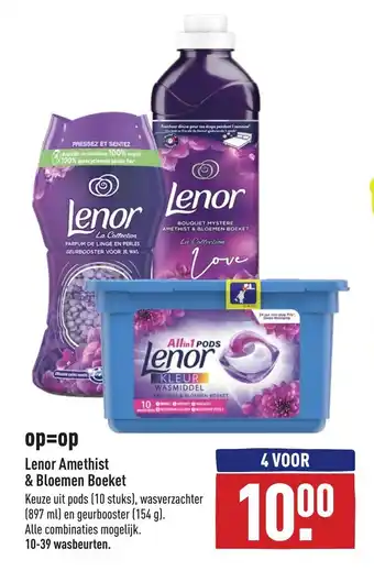 ALDI Lenor Amethist & Bloemen Boeket 4 voor aanbieding