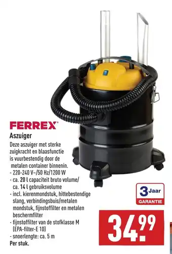 ALDI Ferrex Aszuiger per stuk aanbieding