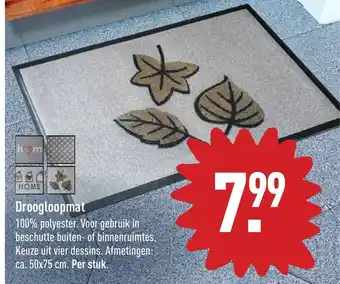 ALDI Droogloopmat 50 x 75 cm per stuk aanbieding