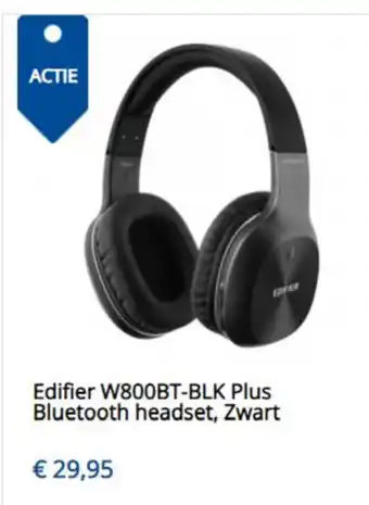 Levix Computershop Edifier Bluetooth headset W800BT-BLK Plus aanbieding