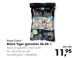 HANOS Black Tiger garnalen 26-30 800g 38300295 aanbieding