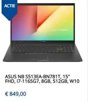 Levix Computershop ASUS NB S513EA-BN781T 15" FHD aanbieding