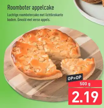 ALDI Roomboter appelcake 500gram aanbieding