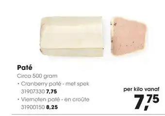 HANOS Pate 500g aanbieding