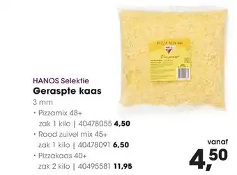 HANOS Geraspte kaas aanbieding