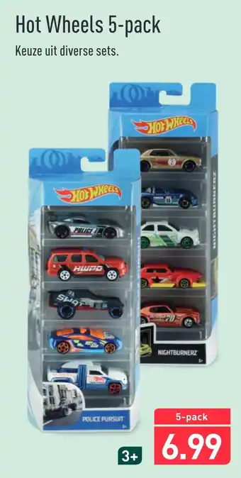 ALDI Hot Wheels 5-pack aanbieding