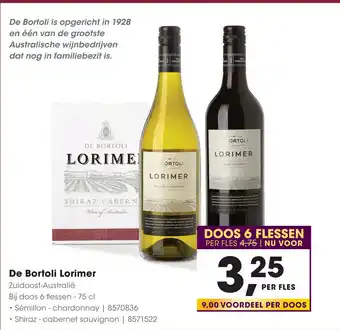 HANOS De Bortoli Lorimer 75cl aanbieding