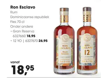 HANOS Ron Esclavo 70cl aanbieding