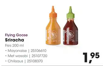 HANOS Sriracha 200ml aanbieding