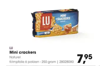 HANOS Mini crackers 250g aanbieding