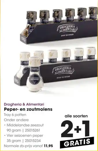 HANOS Peper- en zoutmolens aanbieding