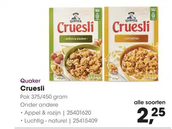 HANOS Cruesli 375-450g aanbieding