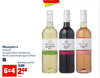 Makro Ribeaupierre 6 flessen aanbieding