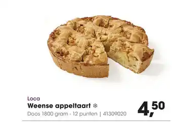 HANOS Weense appeltaart 1800g aanbieding