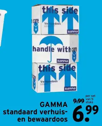 GAMMA GAMMA Verhuis- en bewaardoos standaard 5 stuks aanbieding