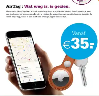 Telecombinatie AirTag wat weg is, is geizen aanbieding