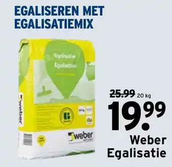 GAMMA Weber Egalisatie 20kg aanbieding