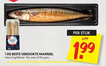 Dekamarkt Gerookte Makreel 130g aanbieding