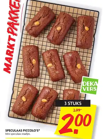 Dekamarkt Speculaas Piccolo's 3st aanbieding