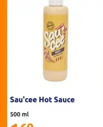 Action Sau'cee Hot Sauce 500 ml aanbieding