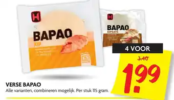 Dekamarkt Verse bapao 4*115g aanbieding