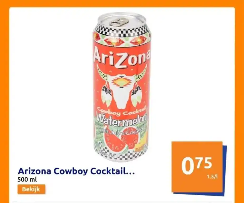 Arizona Cowboy Cocktail 500 ml aanbieding bij Action