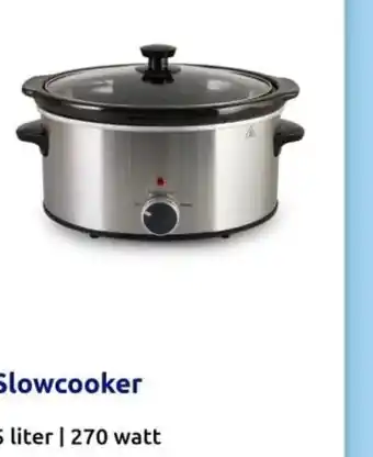 Action Slowcooker 5 liter 270 watt aanbieding