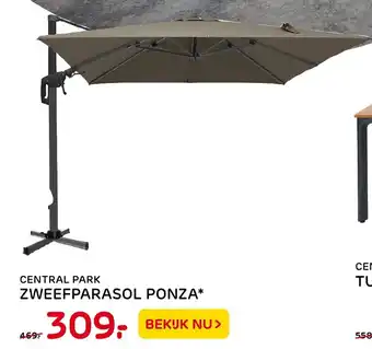 Praxis Central Park Zweefparasol Ponza aanbieding