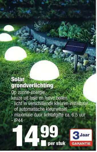 ALDI Solar grondverlichting aanbieding