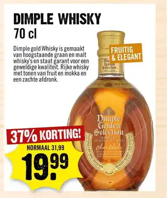 Dirck 3 Dimple Whisky 70 cl aanbieding