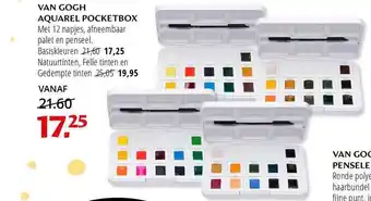 Boekhandel Plukker Van gogh aquarel pocketbox aanbieding