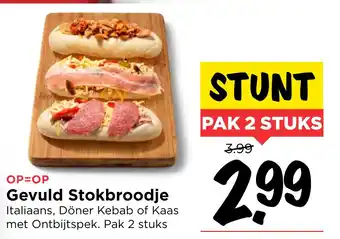 Vomar Voordeelmarkt Gevuld stokbroodje aanbieding