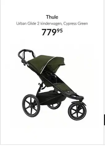 Babypark Thule urban glide 2 kinderwagen cypress green aanbieding