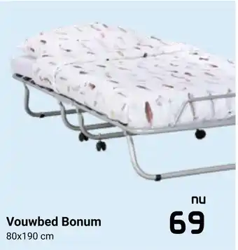 Beddenreus Vouwbed bonum 80x190 cm aanbieding