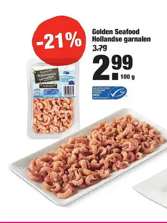 ALDI Golden seafood hollandse garnalen 100 gram aanbieding