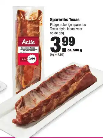 ALDI Spareribs texas 500 gram aanbieding