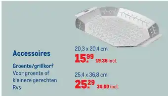 Makro Groente/grillkorf aanbieding