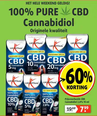 Lucovitaal Cbd cannabidiol 2,8% 10ml aanbieding