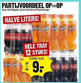 Dirck 3 Partijvoordeel coca-cola regular, coca-cola zero of fanta orange aanbieding