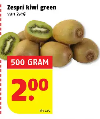 Poiesz Zespri kiwi green 500g aanbieding