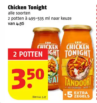 Poiesz Chicken Tonight 495-535ml aanbieding