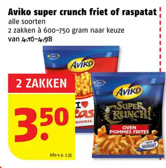 Poiesz Aviko super crunch friet of raspatat 600-750g aanbieding