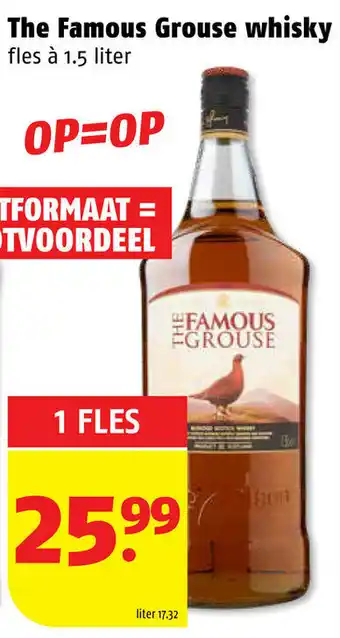 Poiesz The famous grouse whisky 1,5L aanbieding