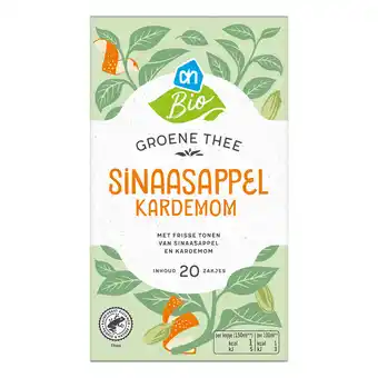 Albert Heijn AH Biologisch Groene thee sinaasappel kardamom aanbieding