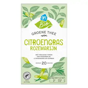 Albert Heijn AH Biologisch Groene thee citroengras rozemarijn aanbieding