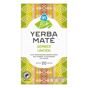 Albert Heijn AH Biologisch Yerba mate gember limoen aanbieding