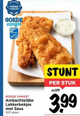 Vomar Voordeelmarkt Ambachtelijke lekkerbekjes met saus aanbieding