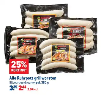 Makro Alle ruhrpott grillworsten aanbieding