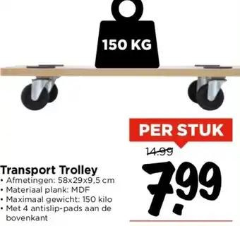 Vomar Voordeelmarkt Transport Trolley aanbieding