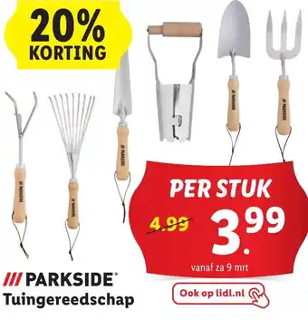 Lidl PARKSIDE Tuingereedschap aanbieding